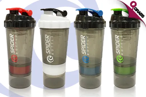 From QR35, Get the Best Mixing Results with a SpiderBottle 2Go Black Shaker Cup - Choose from Four Colors! (Up to QR110 Value)